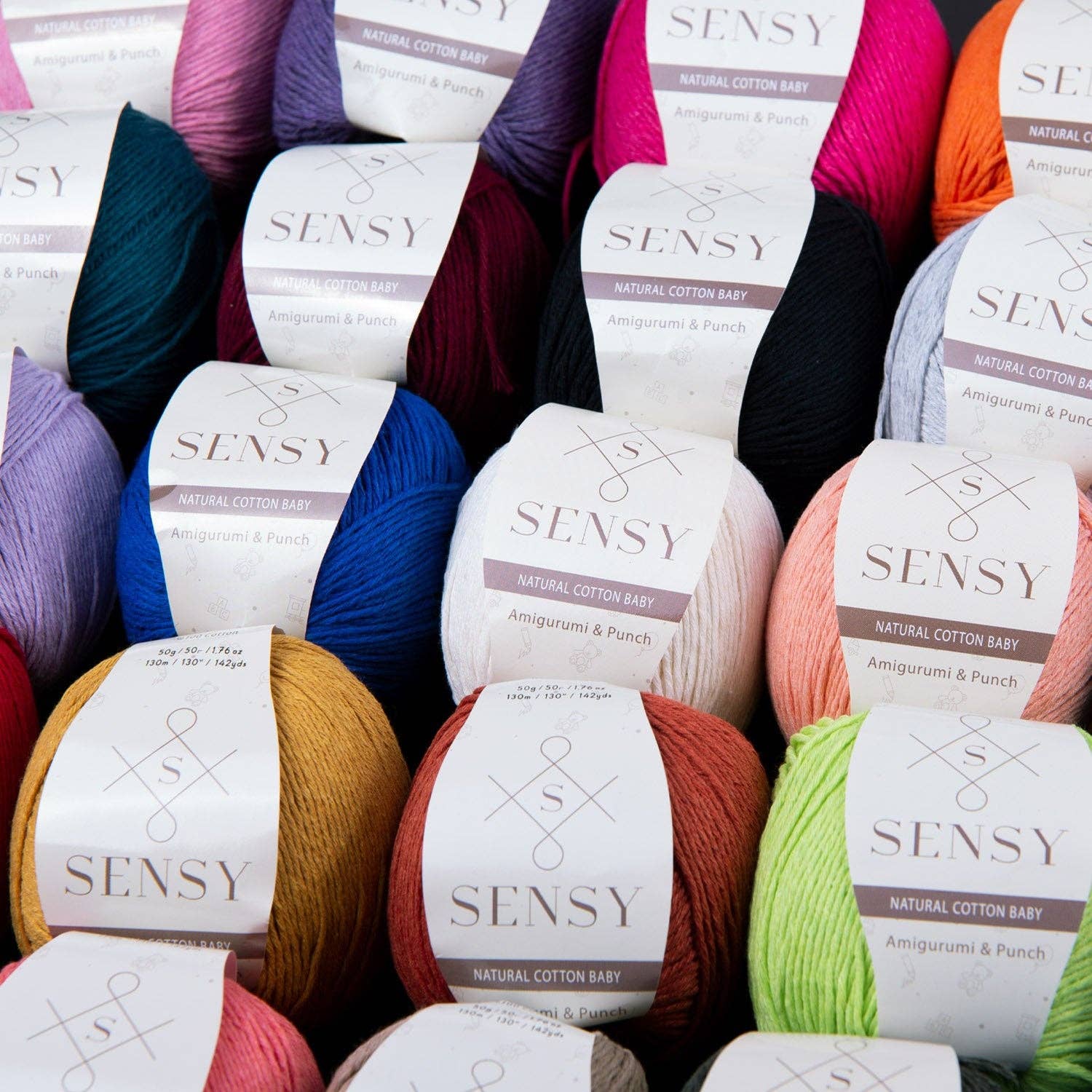 Sensy - Wholesale Yarn - Sensy Premium 100% Soft Cotton Yarn for Amigurumi Knitting a72