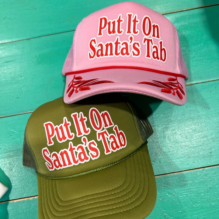 Vibes Hat Company - Wholesale Trucker Hat - Unisex - Put It On Santa's Tab Trucker | Christmas Hat | Trending Cap