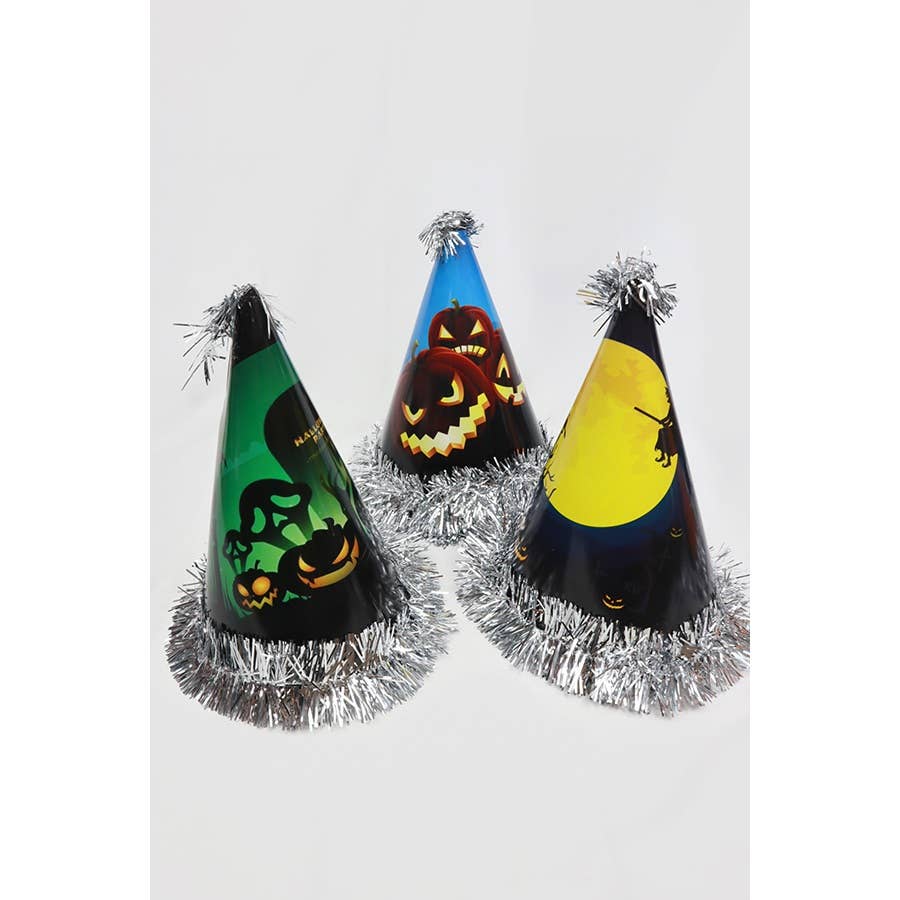 MIX COLOR Halloween Party Cone Hats Set for wholesale on Faire3