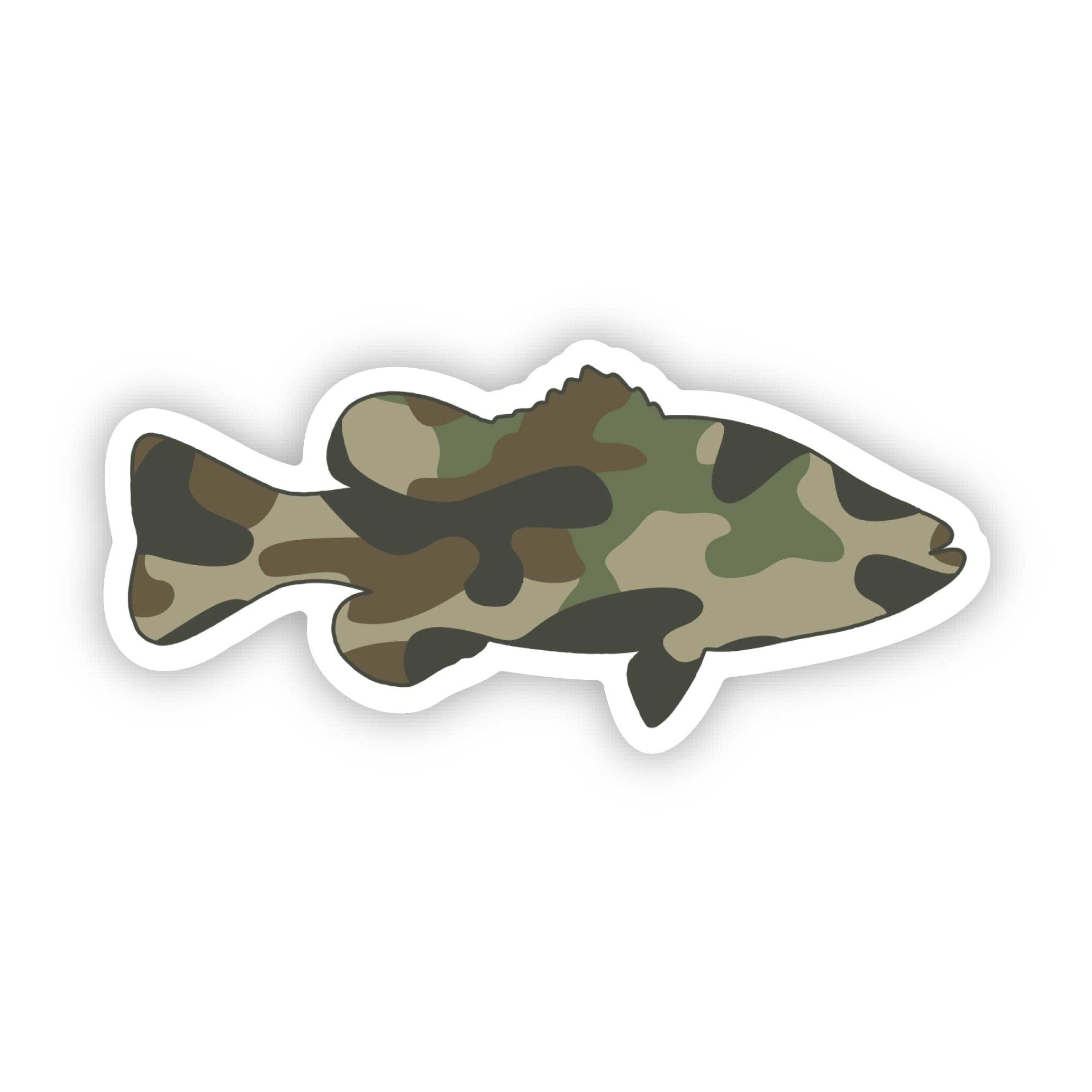 Big Moods - Wholesale Sticker - Camo Fish Sticker0
