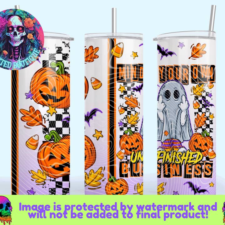 Mind Your Own Tumbler for wholesale by Twisted Bootique