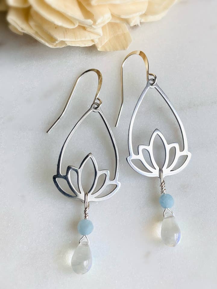 Lotus Raindrop Earrings
for wholesale by Dajana Design