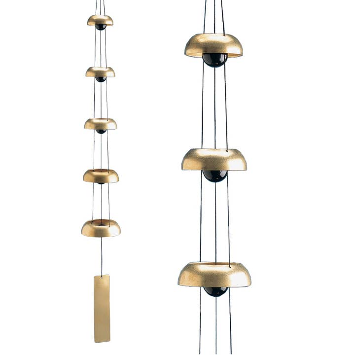 Woodstock Temple Bells® - Quintet, Brass for wholesale by Woodstock Chimes