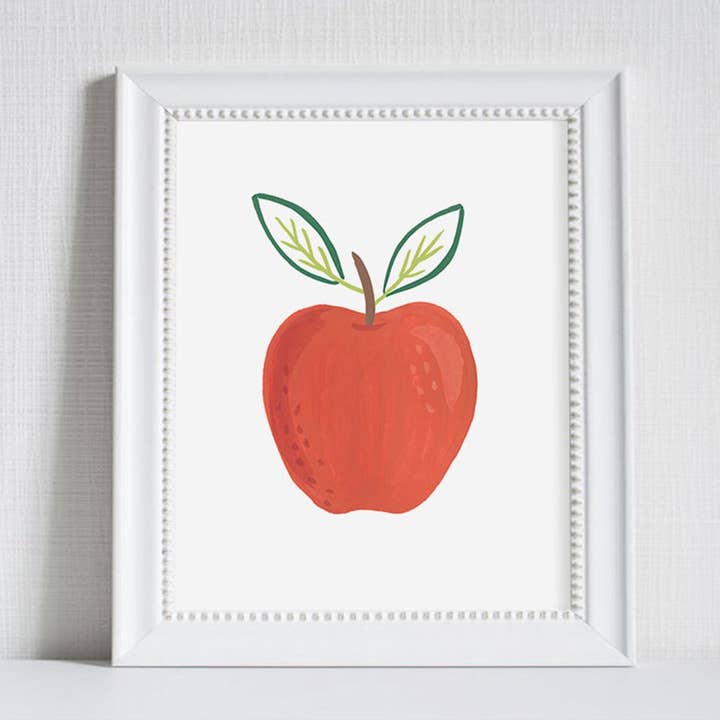 Äpplen - Klarröd Apple Art Print för wholesale av LoveLight Paper