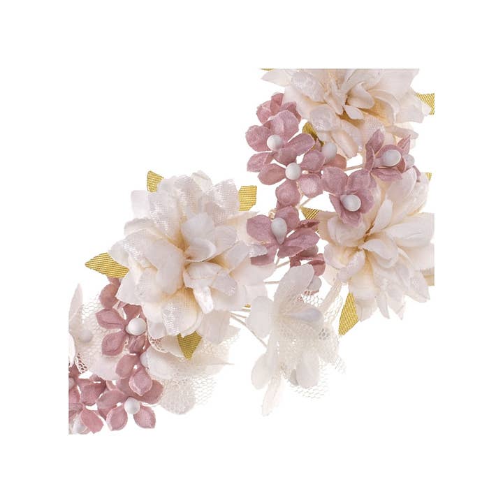 Flormoda - Wholesale Hair Accessories Set - Women's - Dulce Ivory Pink Headdress1
