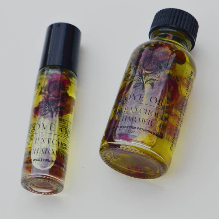 Love Oil - Anointing Oil / Spell Oil in Rose and Lavender for wholesale by The Patchouli Charmer