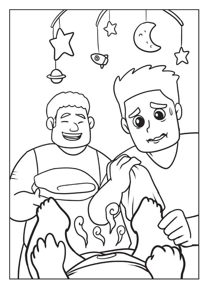 Independent Publishers Group - Vente Livre de coloriage – enfant et bébé - Livre de coloriage Mes papas et moi3