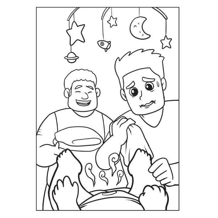 Independent Publishers Group - Vente Livre de coloriage – enfant et bébé - Livre de coloriage Mes papas et moi3