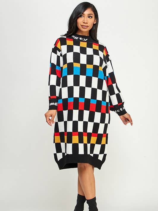 Sweater Midi Dress - HOEA840 for wholesale by House of E ATL LLC