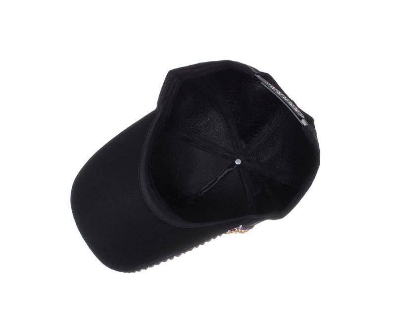 Ole - Vente Casquette de baseball – femme - Casquette en perles et strass C050621