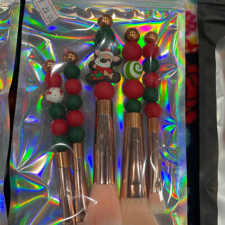 Beaded Makeup Brushes set for wholesale by Ccrafts Crafty Creations