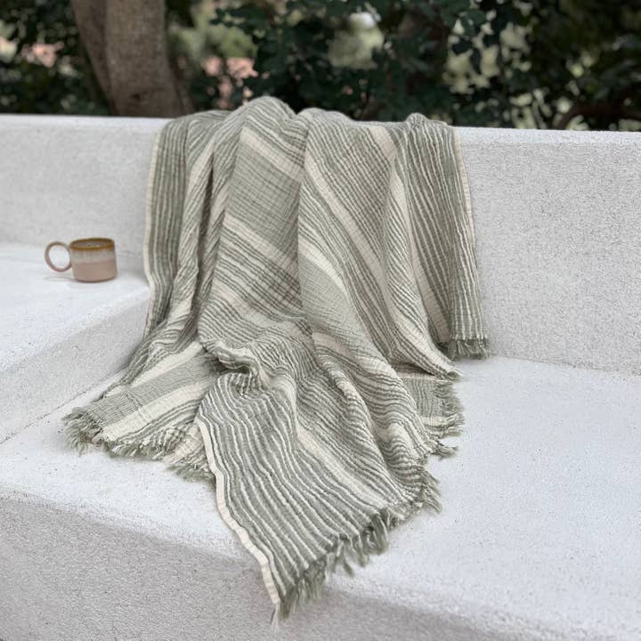 loom.ist - Wholesale Throw Blanket - Muslin Cotton Throw