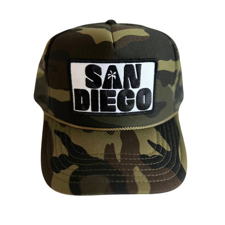 Local Beach - Wholesale Trucker Hat - Unisex - San Diego Palm Patch Trucker Hat8