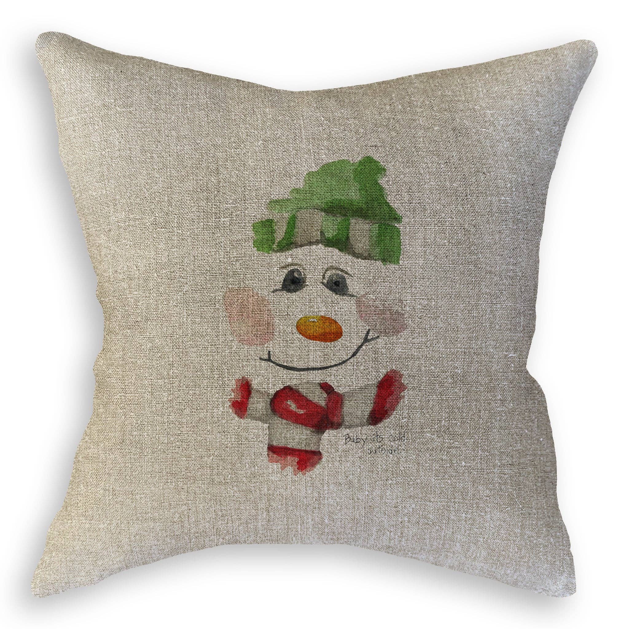 French Graffiti – Toalha de chá por atacado – Cara boneco de neve10