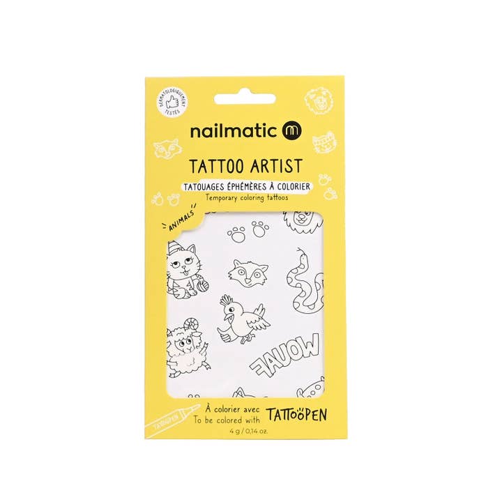 VICI Brands: Premier Design Goods 🌍 - Wholesale Temporary Tattoo - Kids - Temporary Coloring Tattoos - Animals