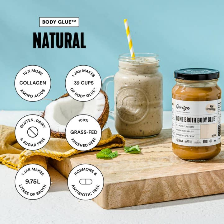 Natures Basket - Wholesale Oral Supplement/Vitamin - Gevity Rx Bone Broth Body Glue Natural 390g