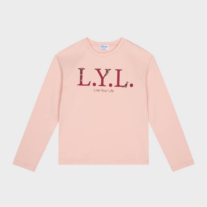 TG-JH8055-24 - Lange mouwen T-shirts voor tienermeisjes voor wholesale door Ativo Kids