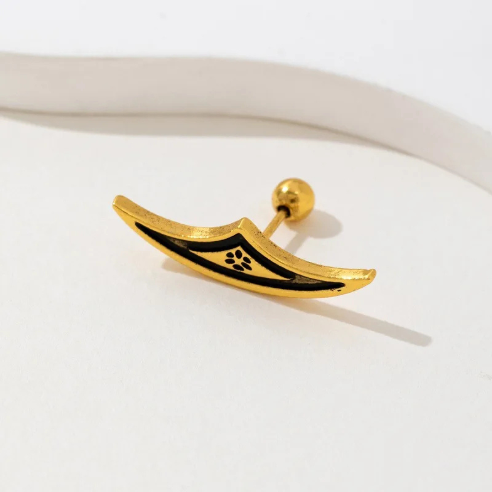 Ashlen - Wholesale Stud/Post Earrings - GOTH HIDDEN HELIX EARRING3