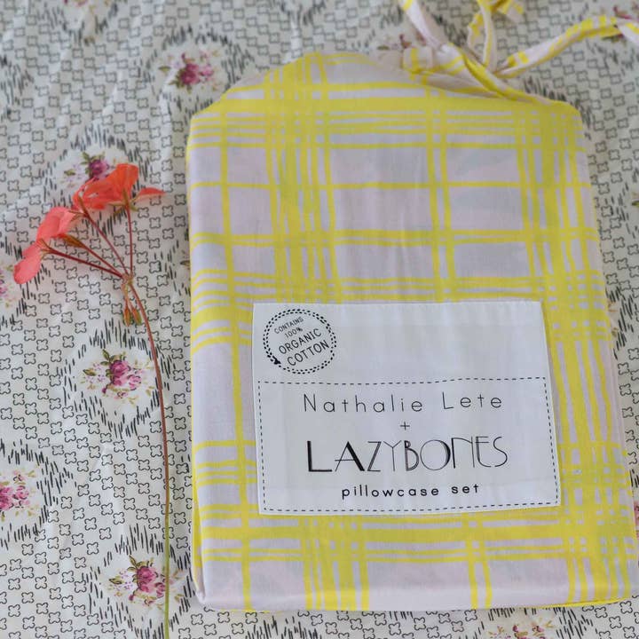 Lazybones – wholesale Örngott – Rainbow Floral Pink örngott set *ekologisk bomull5