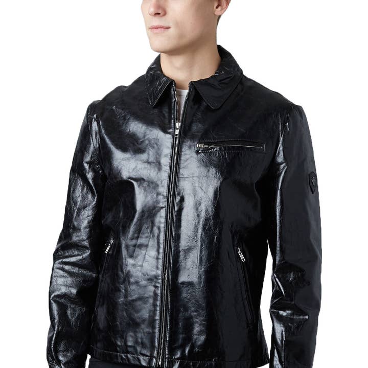 Slim Fit läderjacka för wholesale av The Lud