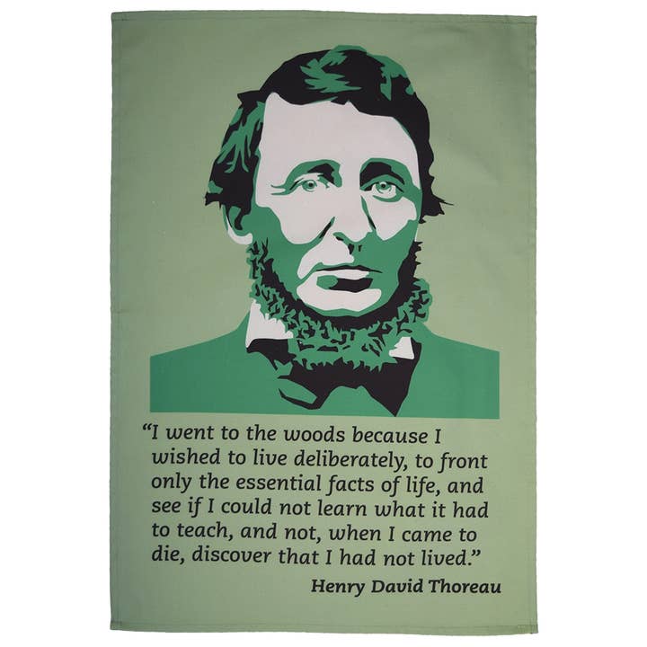Henry David Thoreau theedoek voor wholesale door Radical Tea Towel