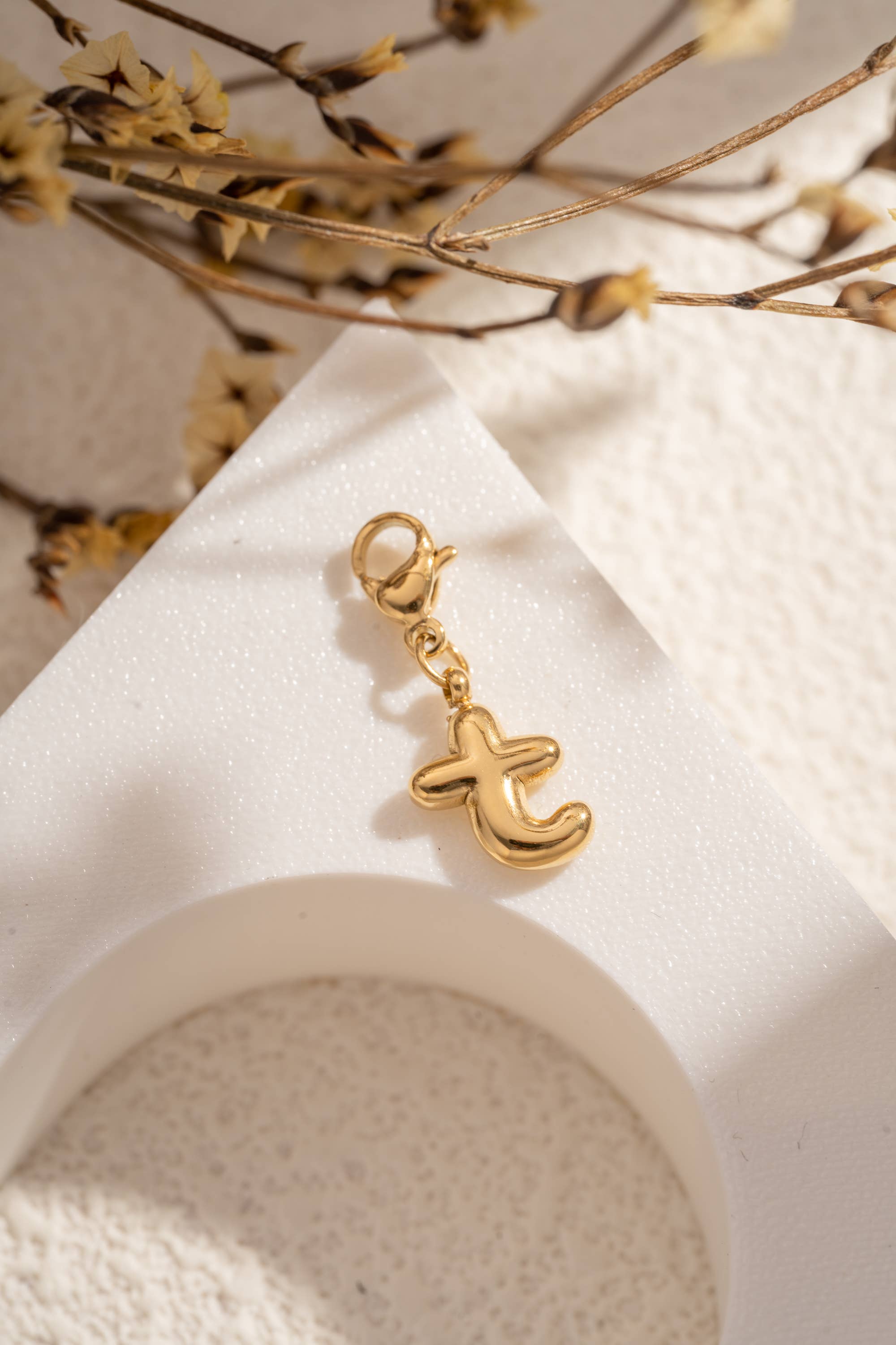 COSMOS - Vente Breloques/médailles personnalisées - Lot 26 Lettres Alphabet Acier Inoxydable Personnalisable23