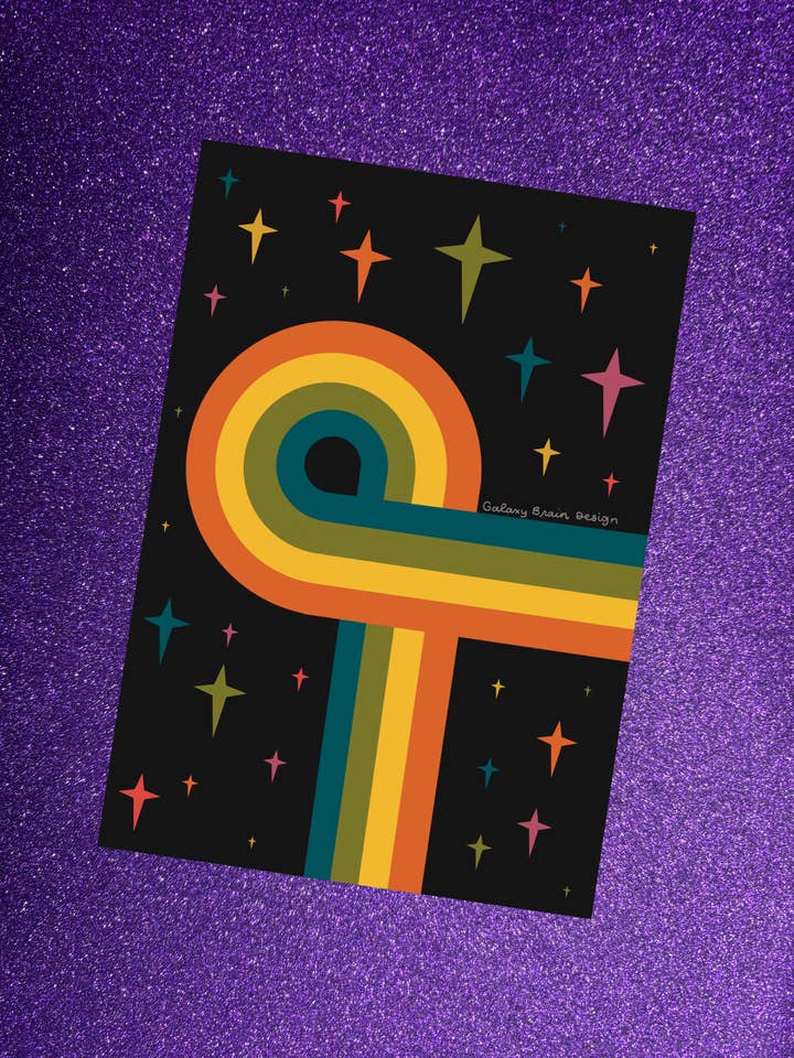 Retro Wiederverwendbares Stickerbuch für den Großhandel von Galaxy Brain Design