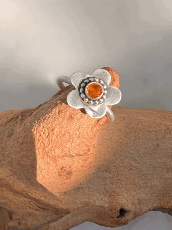 Citrine flower Ring for wholesale by Opal & Gold