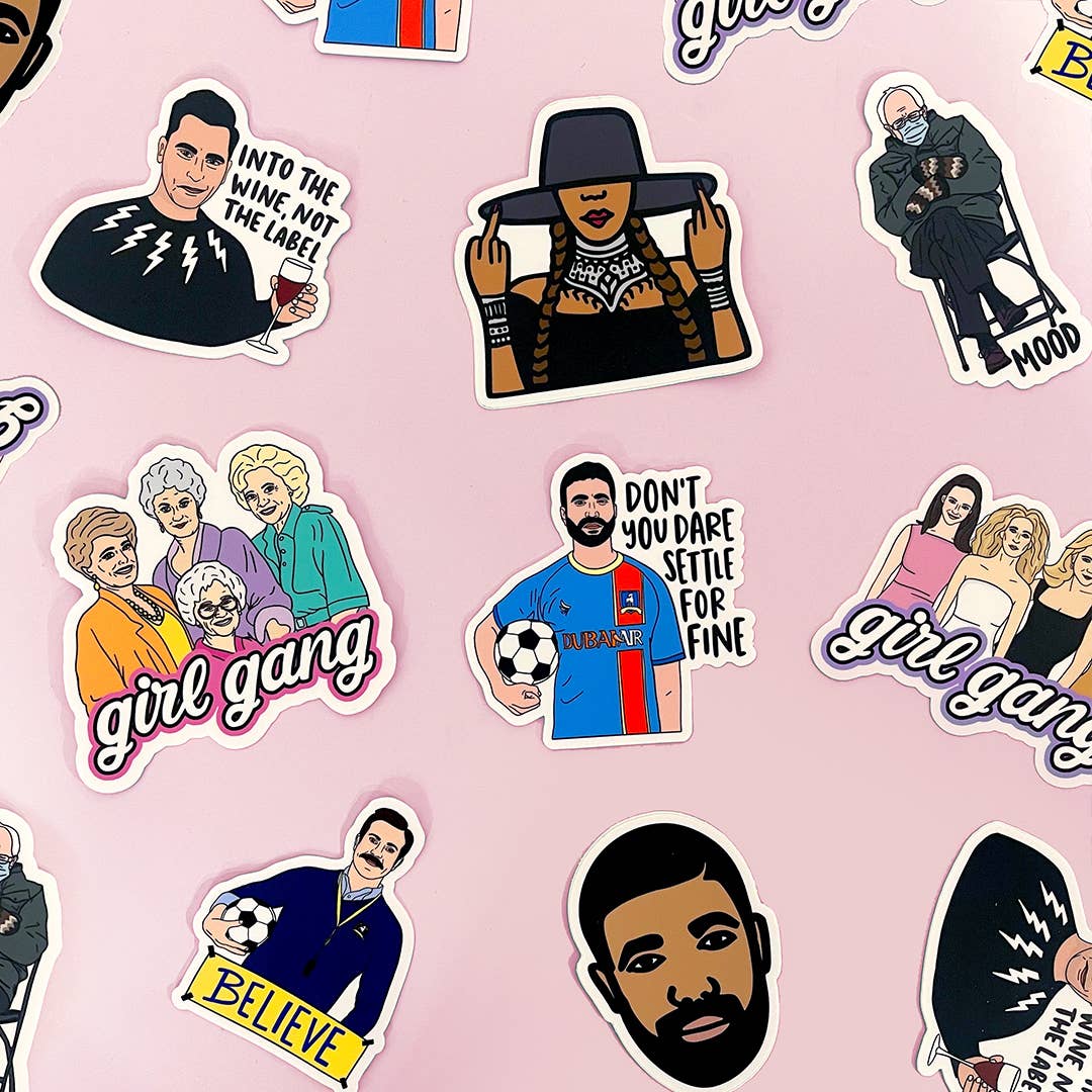 Brittany Paige – Großhandel Aufkleber – Goldener Aufkleber Girl Gang2