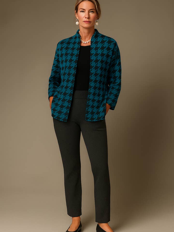 J'envie - Wholesale Jacket - Women's - The Glasgow Houndstooth Jacket5