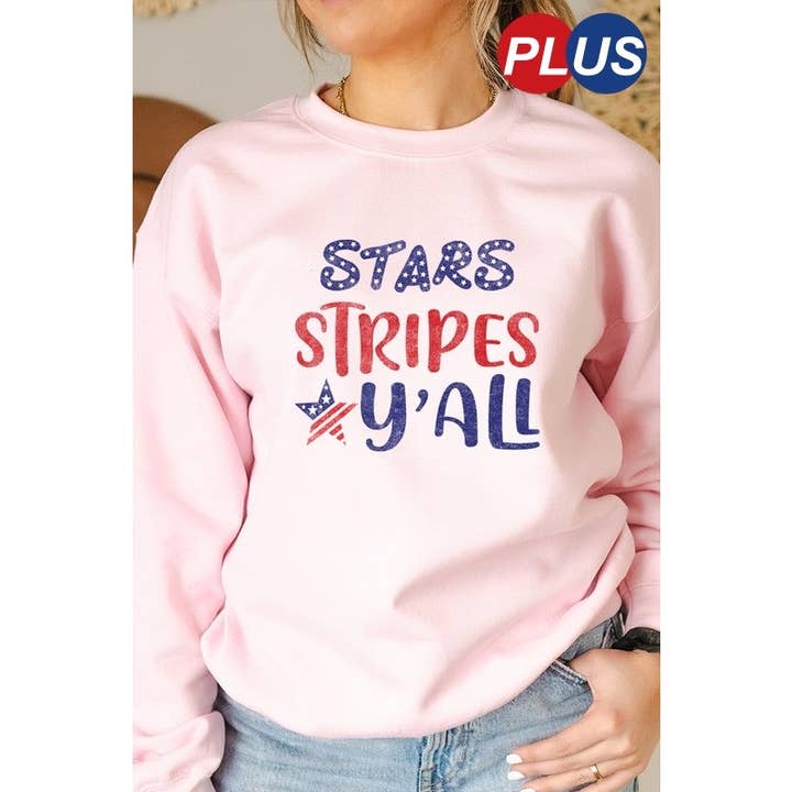 STARS STRIPES GRAPHIC SWEATSHIRTS for wholesale by Clothing of America
