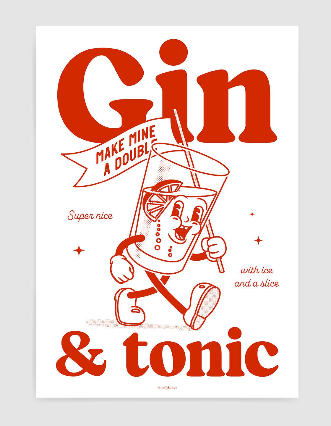 Rocket Jack – wholesale Art print – Gin and tonic0