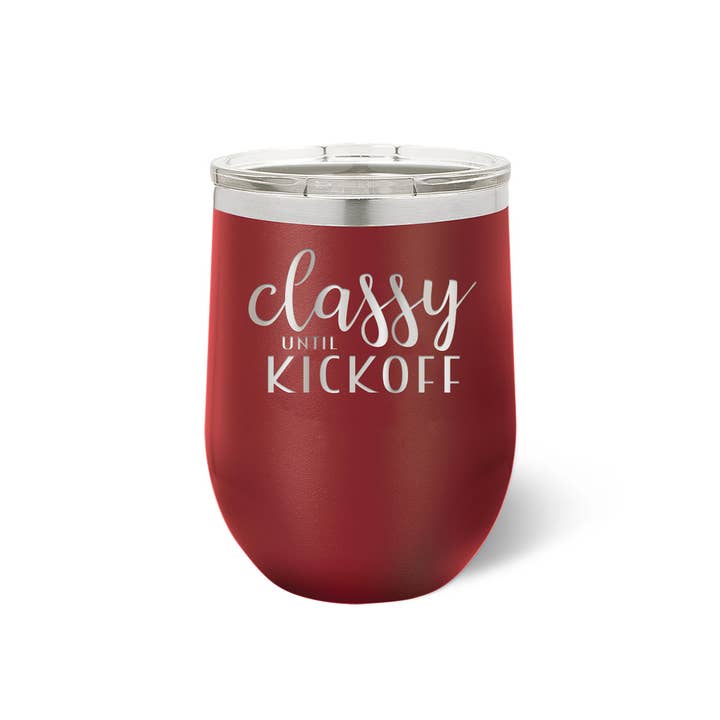 Viv&Lou - Wholesale Insulated Mug/Tumbler - Classy Until Kickoff Tumbler