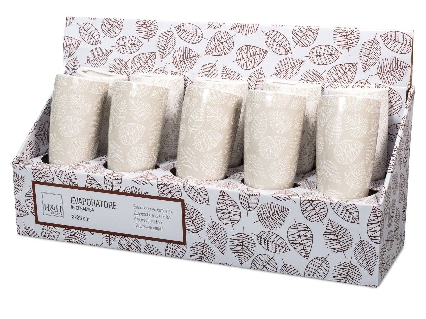 H&H - Vendita all'ingrosso Diffusori a lamella - Evaporatore A Scudo Michelle In Ceramica Decoro Assortito1