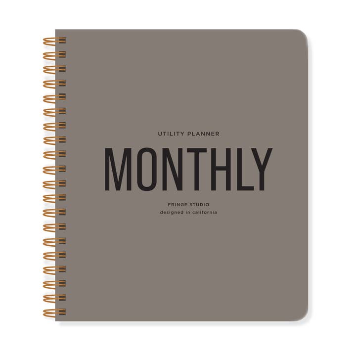UTILITY NON-DATED PLANNER MONTHLY for wholesale by Fringe Studio