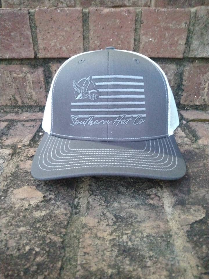 Duck Star Flag - Trucker Hat for wholesale by Southern Hat Co Apparel