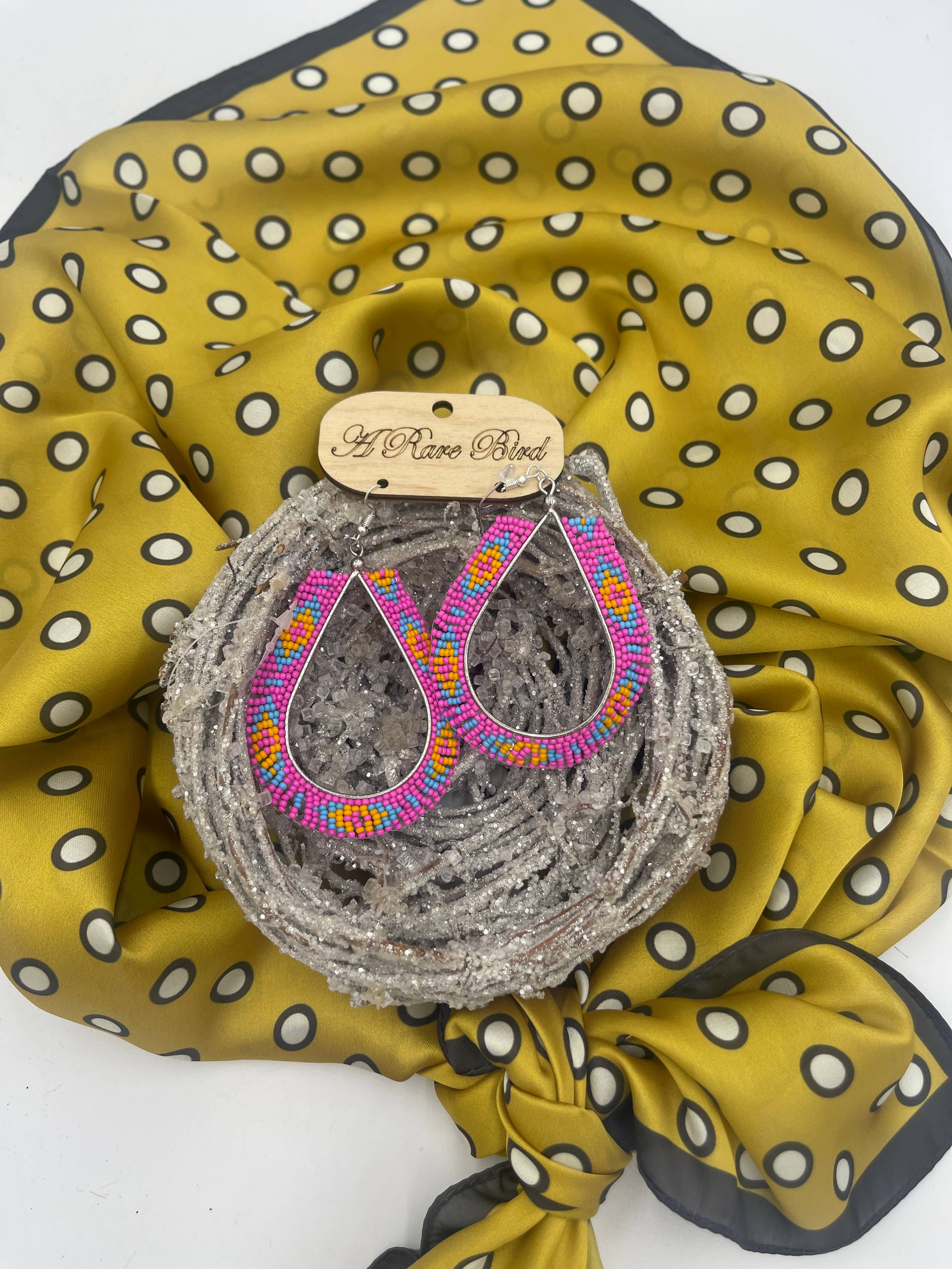 A Rare Bird Shop - Wholesale Scarf - Women's - MUSTARD DOT WILD RAG5