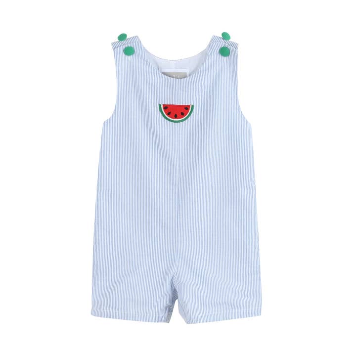 Pantalones cortos de sandía Seersucker azul claro para venta al por mayor de Lil Cactus