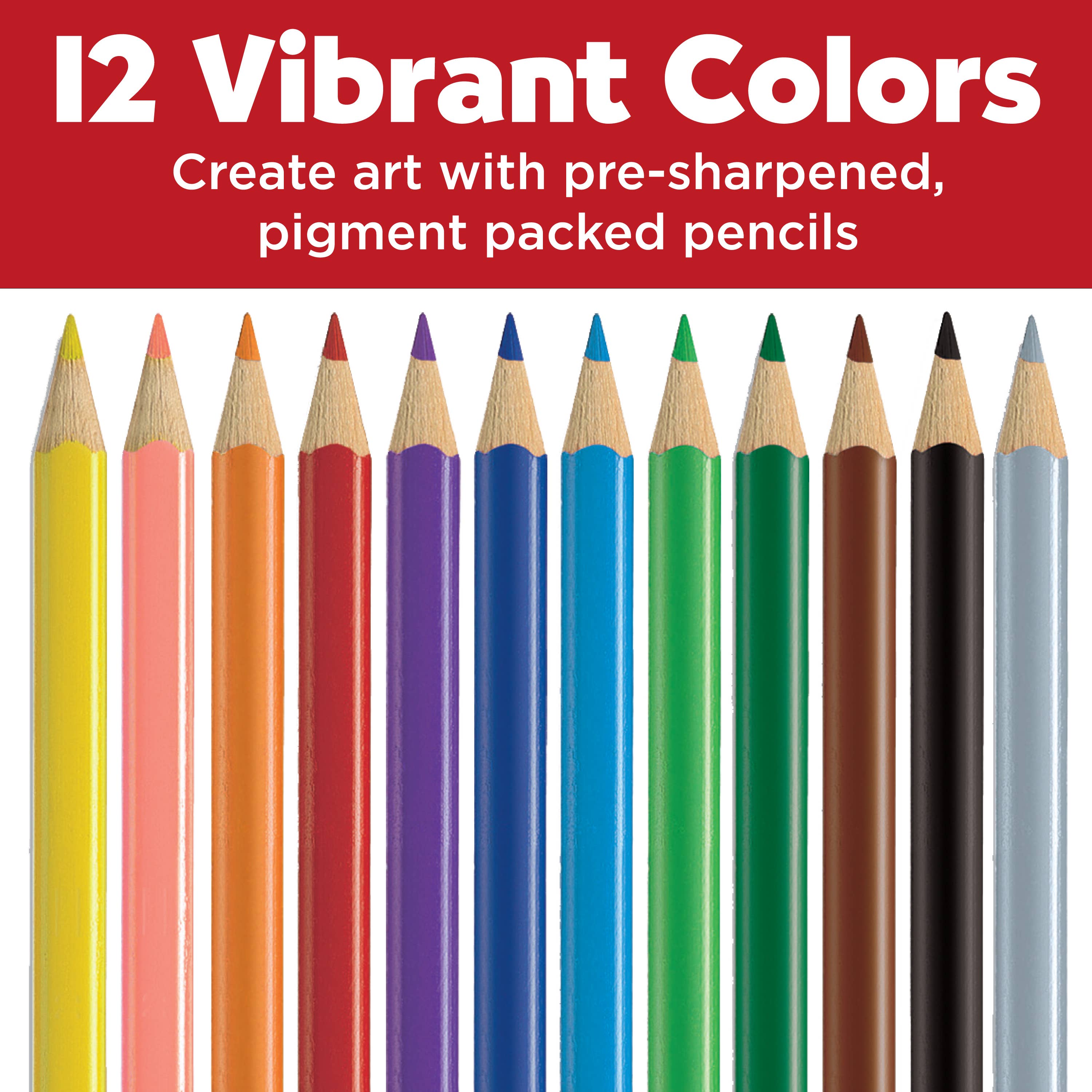 Faber-Castell / Creativity for Kids - Wholesale Colored Pencil - 12 Triangular Colored Pencils EcoPencils1