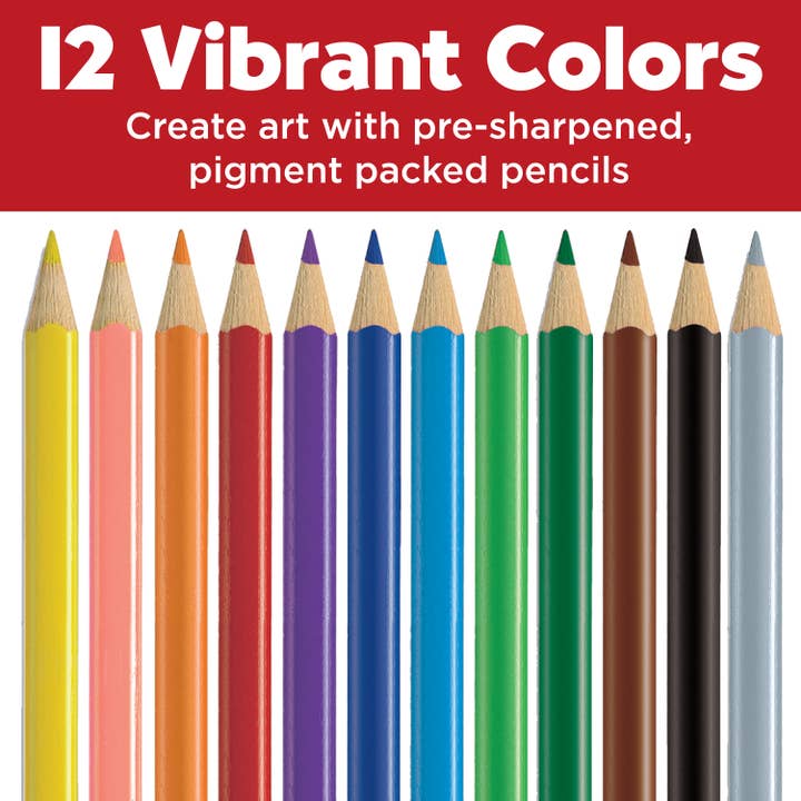 Faber-Castell / Creativity for Kids - Wholesale Colored Pencil - 12 Triangular Colored Pencils EcoPencils1