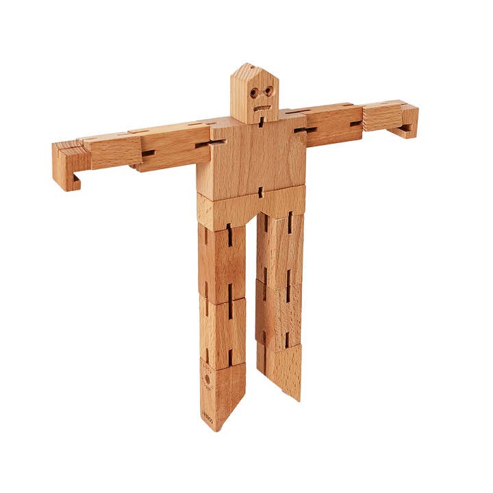 Until Pty Ltd - Wholesale Wood toy – Child - Areaware Cubebot Micro Julien Robot Toy2