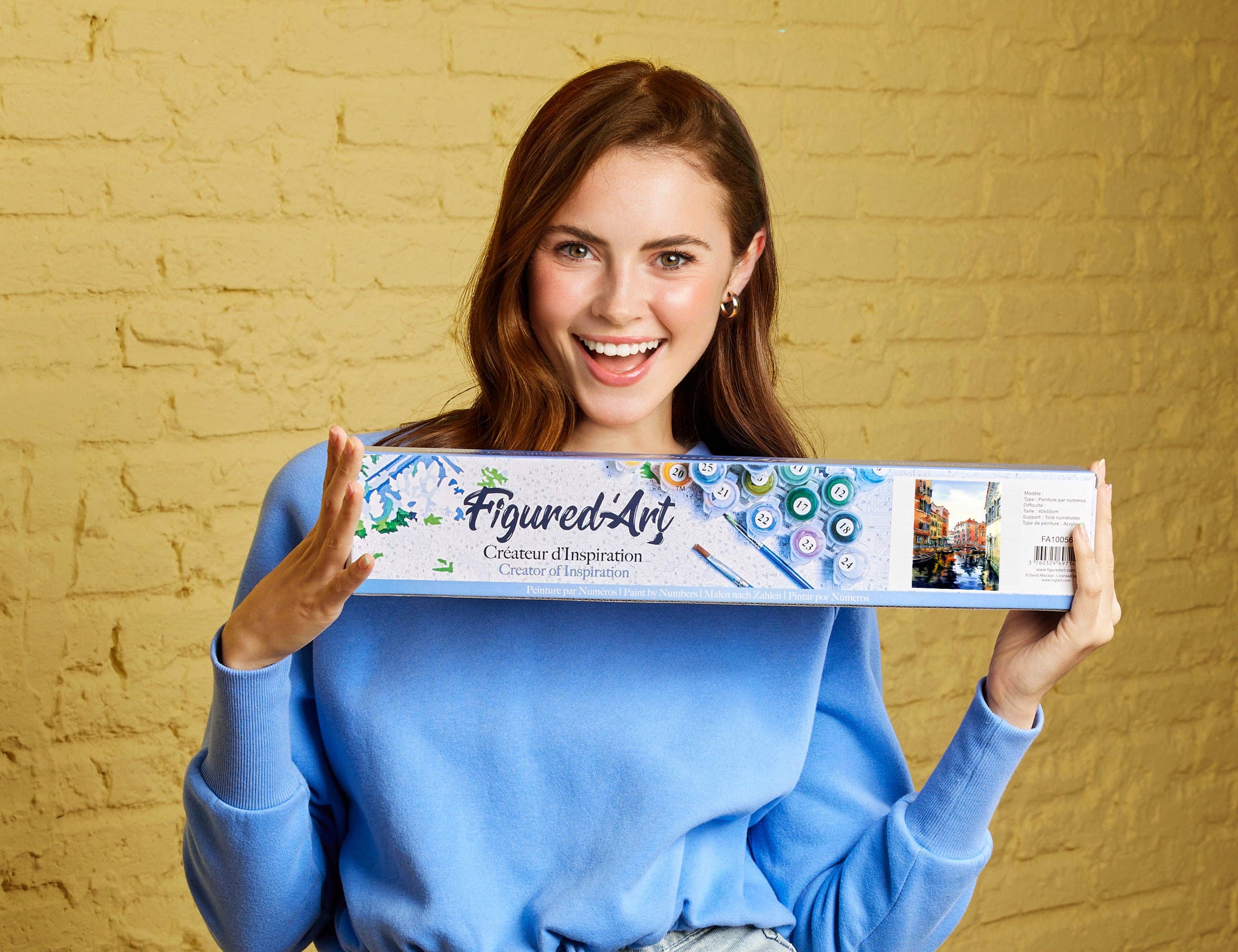 Figured'Art - Wholesale DIY Craft Kit - Paint by numbers Venice watercolor1