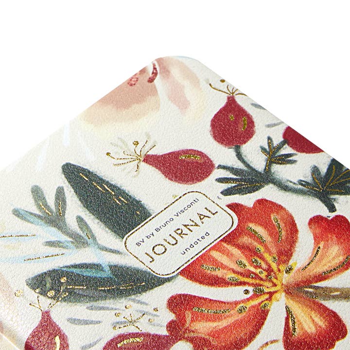BV by Bruno Visconti - Wholesale Planner - A6 Vegan Leather Hardcover Daily Planner - Bloom Flowers2