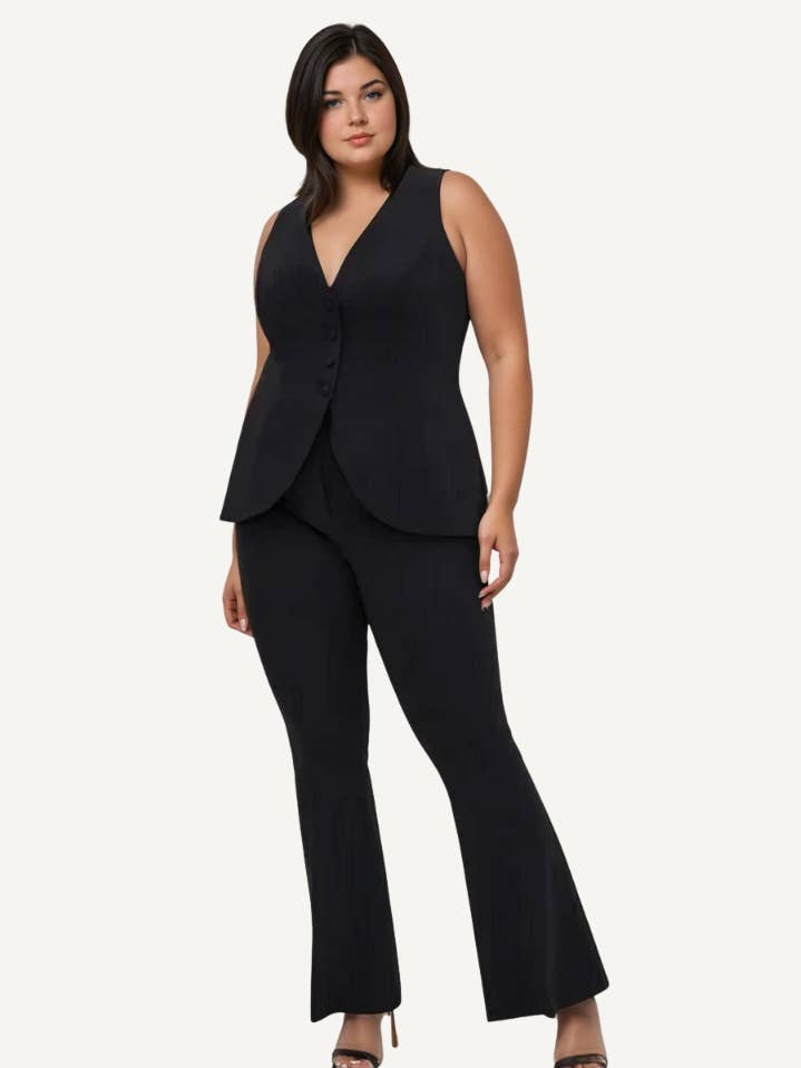 Tummy Control Ponte Flare Pant for wholesale by LaSculpte