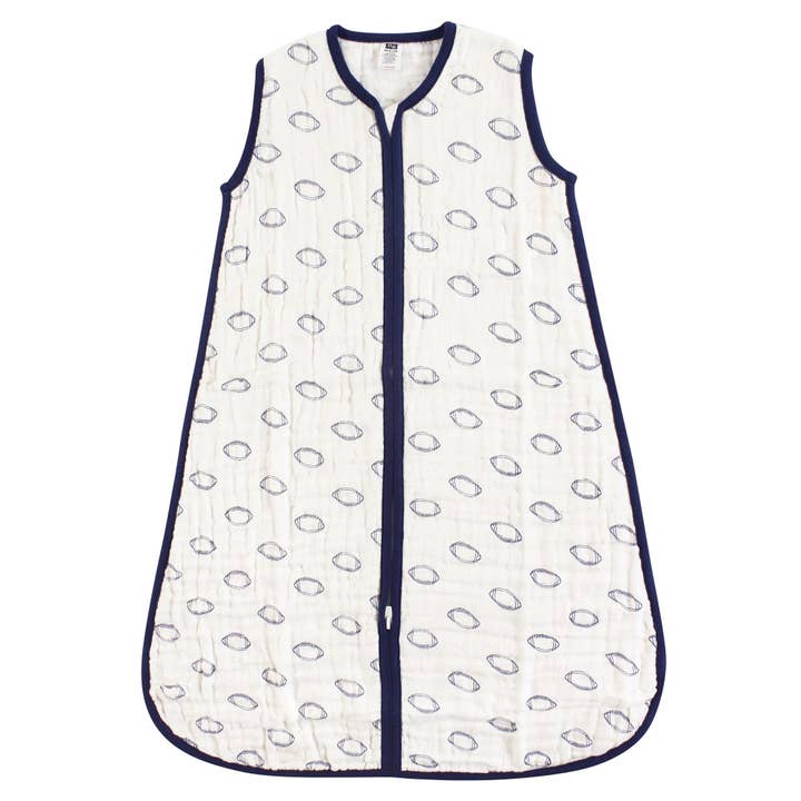 Hudson Baby Muslin Cotton Sleeveless Wearable Sleeping Bag, Sack, Blanket, Football for wholesale by BabyVision