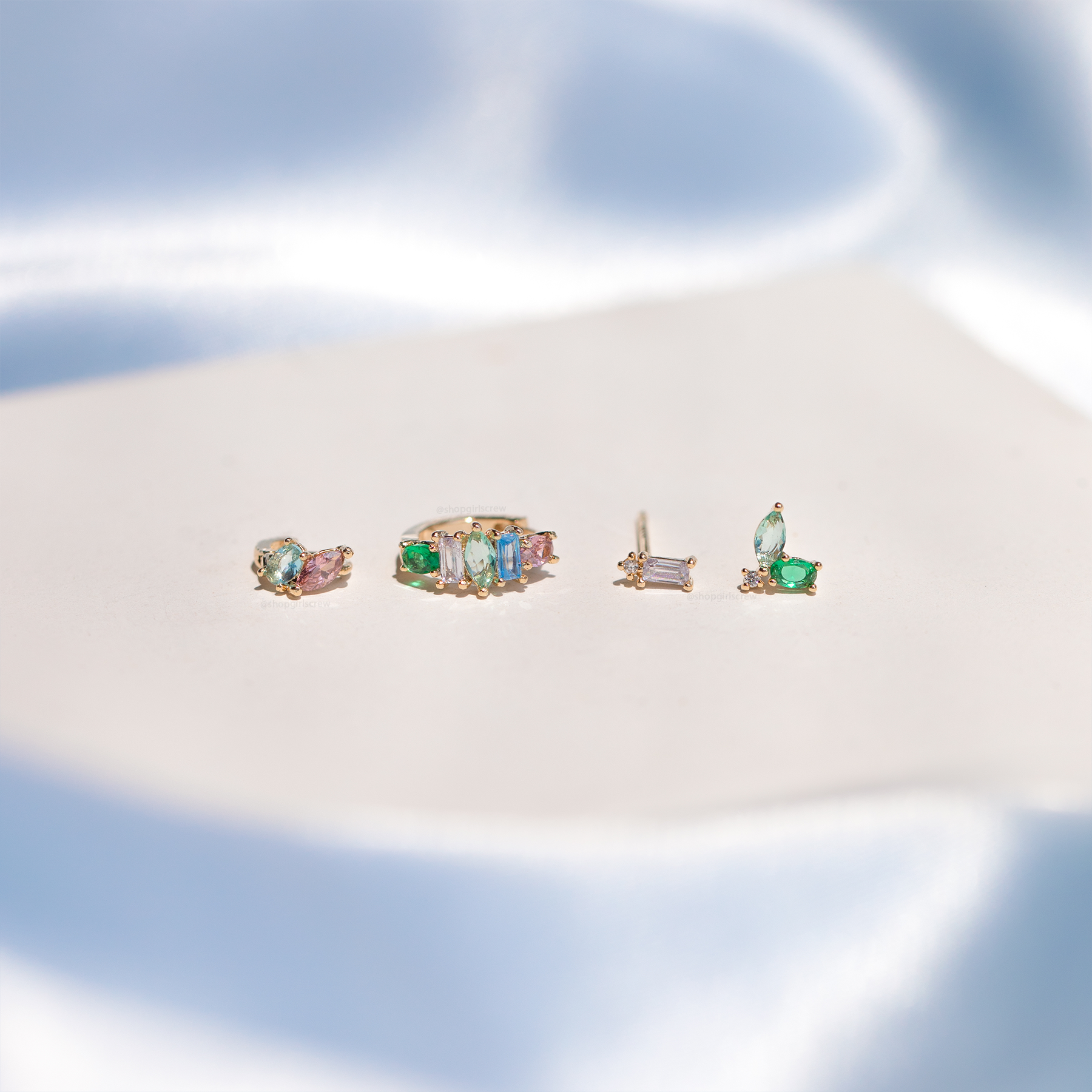 Girls Crew – Conjunto de joias por atacado – Conjunto de brincos Flora e Fauna4