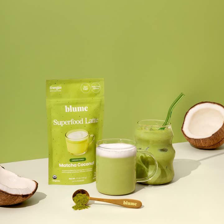 Blume - Wholesale Protein/Superfood Powder - Superfood Latte Powder, Matcha Coconut