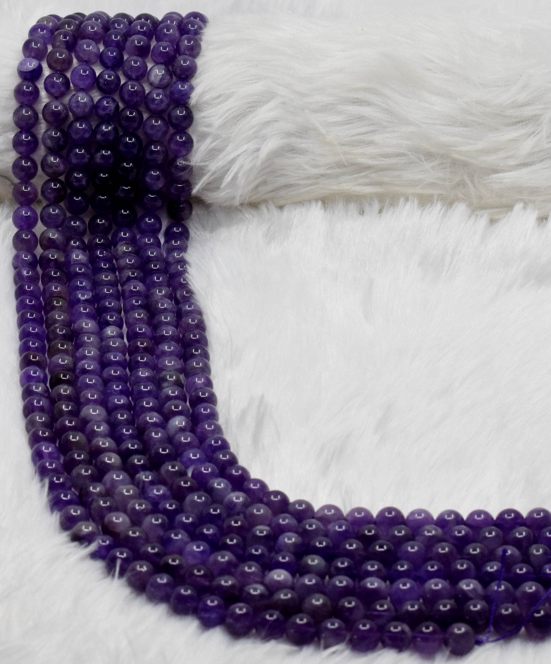 Soothing Crystals - Vente Perle - Perles de bijoux en cristal | Améthyste | Perles de pierre précieuse pour la guérison1