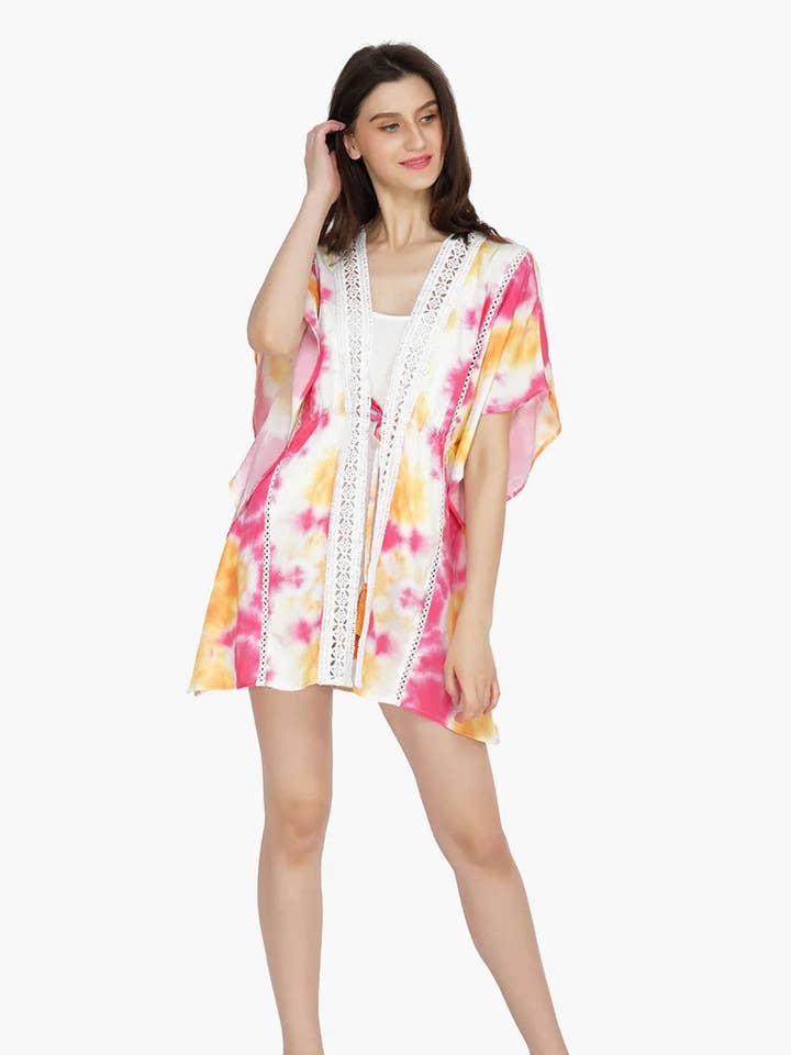 Conjunto de 6 Coberturas Tie Dye Amanhecer (S,M,L) por atacado de America & Beyond