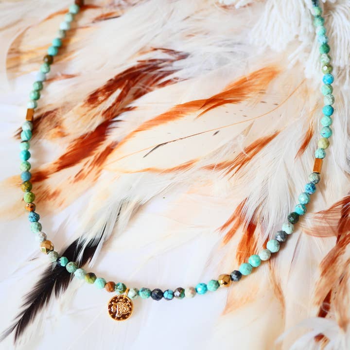 COLLIER TURQUOISE - CALYPSO pour la vente par GINANDGER
